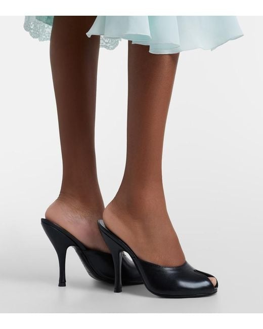 Jude Black Date Leather Mules