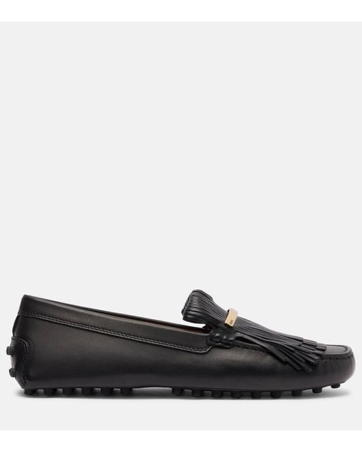 Mocassins Gommino En Cuir Tod's en coloris Black