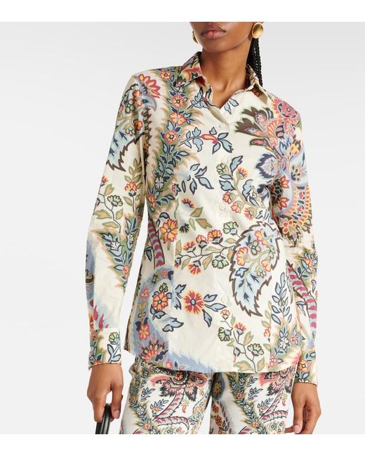 Etro Multicolor Paisley-Print Shirt