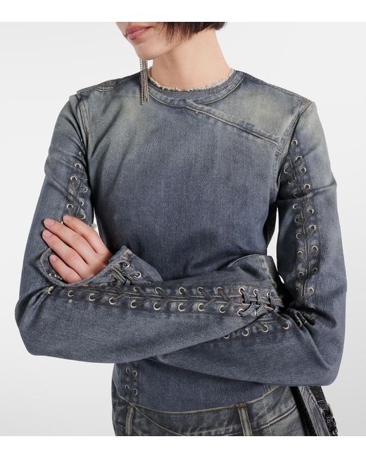 Acne Gray Printed Dress
