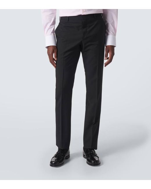 Traje De Lana Y Mohair Prada de hombre de color Black