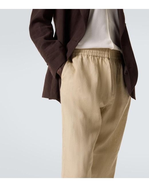 Pantaloni Regular di Sunspel in Natural da Uomo
