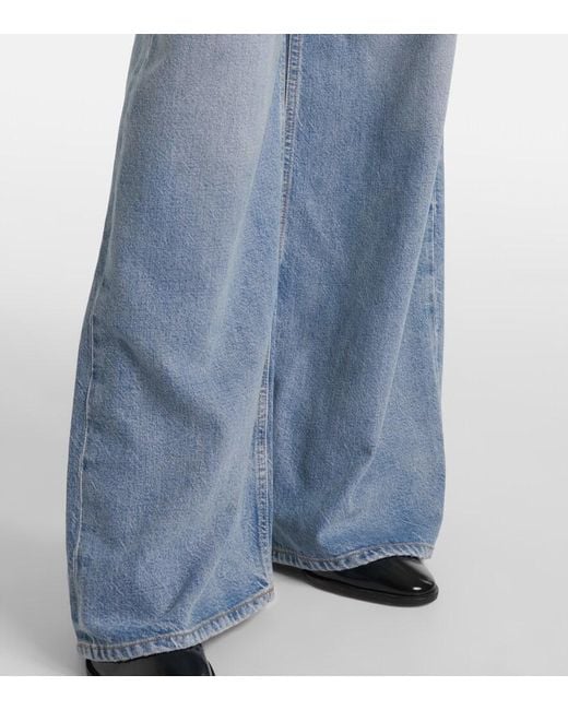 Citizens of Humanity Blue Paloma Mid-Rise Wide-Leg Jeans