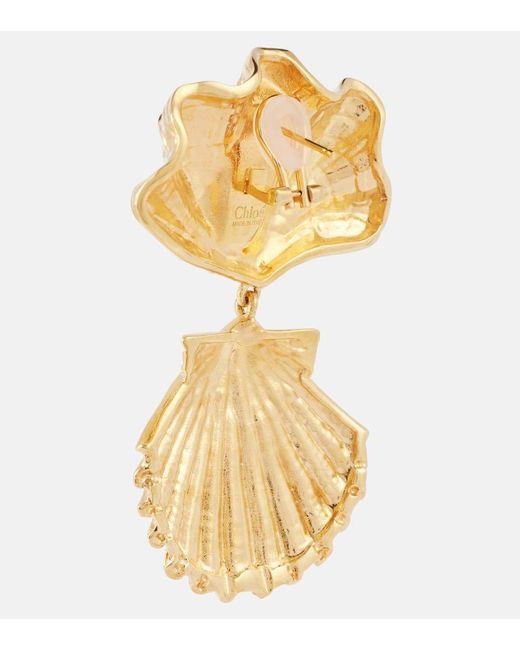 Chloé Metallic Ohrringe Shells