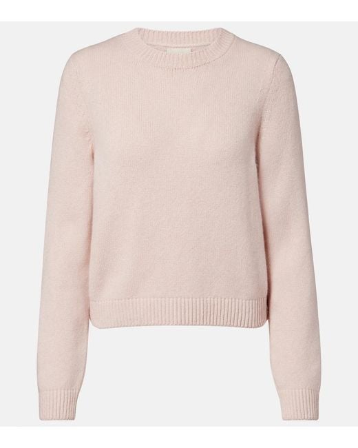 Khaite Pink Leta Cashmere Sweater