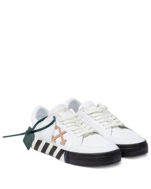 Sneakers Low Vulcanized in canvas di Off-White c/o Virgil Abloh in White