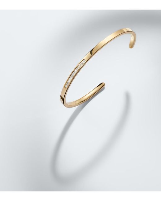 SHAY Metallic 18Kt Bangle With Diamonds for men