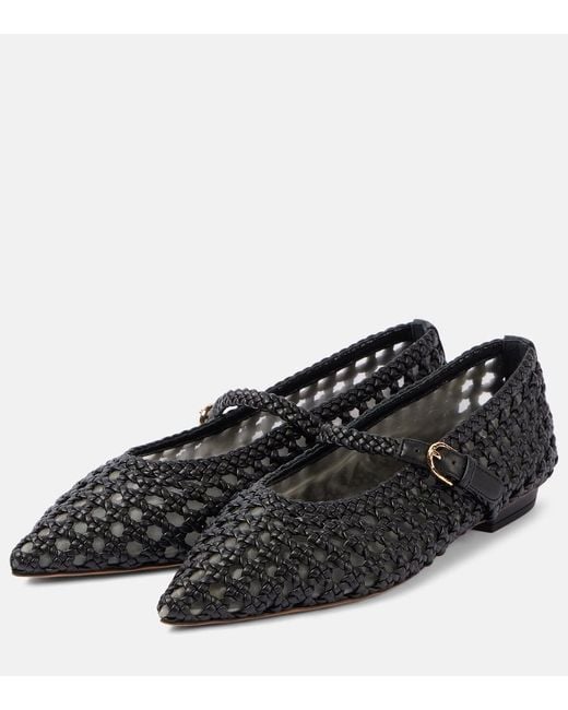 Ulla Johnson Black Ballerinas Gracie