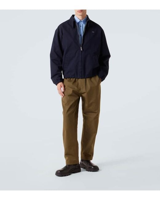 Prada Blouson Aus Baumwolle in Blue für Herren