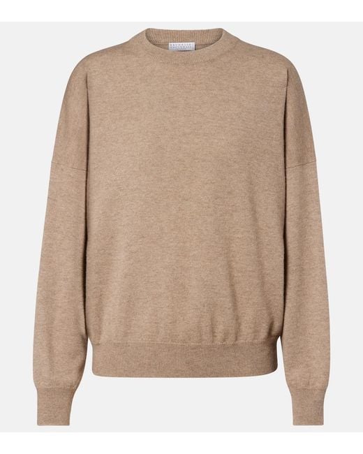 Pullover di Brunello Cucinelli in Natural