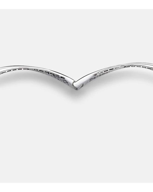 Collar Y-Couture De Oro Blanco De 18 Ct Con Diamantes YEPREM de color Metallic