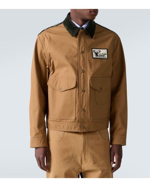 Junya Watanabe X Filson Jacke Aus Baumwolle Und Wolle in Brown für Herren