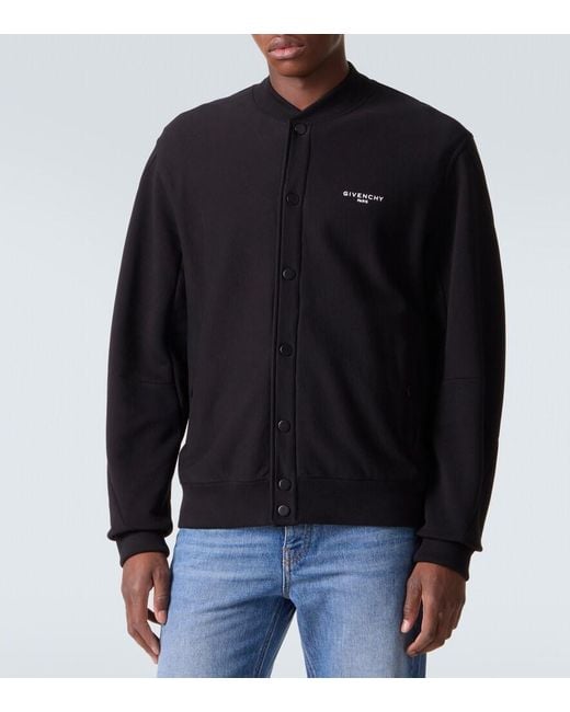 Givenchy Black Logo Cotton Jacket for men