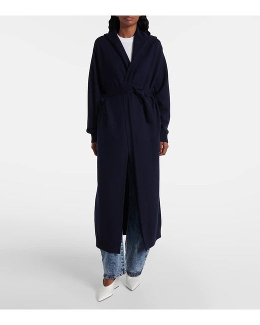 Alaïa Blue Virgin Wool Cardigan