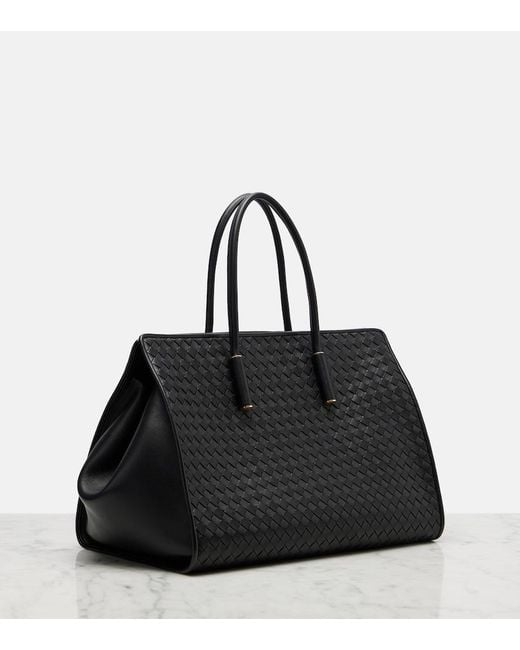 Bottega Veneta Black Tote Bag Barbara Medium Aus Leder