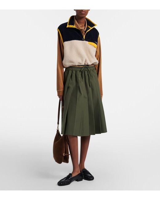 Prada Blue Cropped Teddy Vest