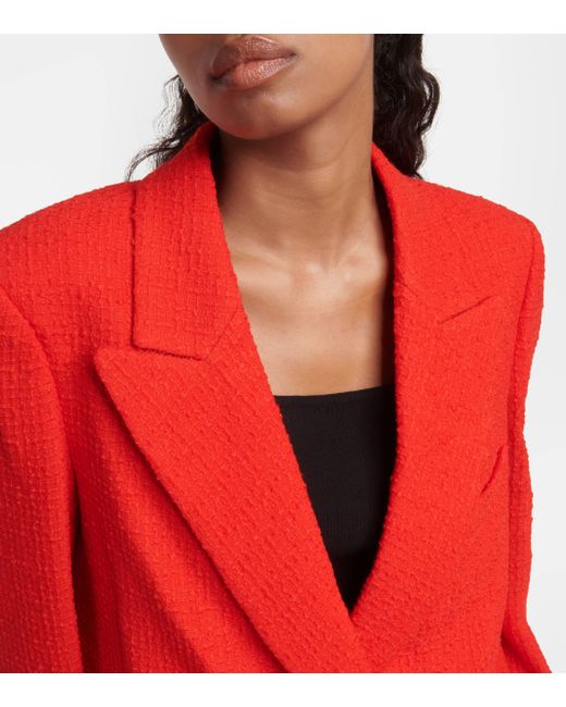 Blazé Milano Red Everynight Double-breasted Wool-blend Blazer