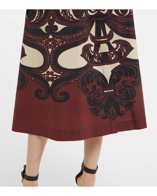 LaDoubleJ Multicolor Sundowner Printed Cotton Poplin Midi Dress