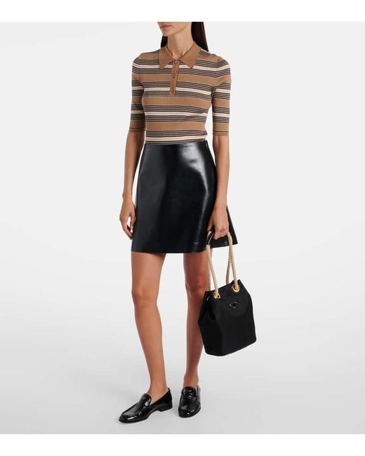 Prada Black Mariner Re-Nylon Small Bucket Bag