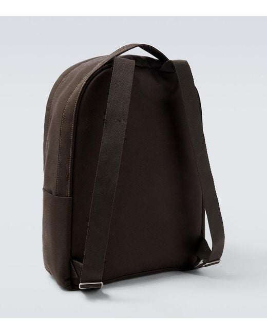 The Row Black Sisal Cotton Canvas Backpack for men