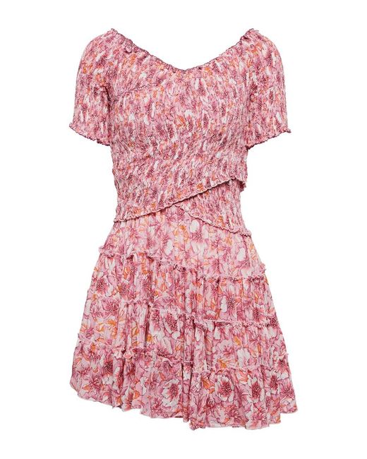 Poupette Pink Soledad Printed Minidress