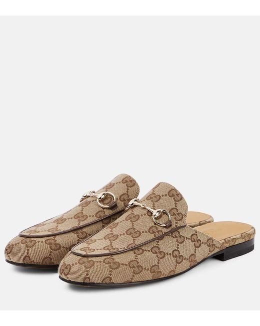 Mules Princetown Pour Femme, Taille Gucci en coloris Brown