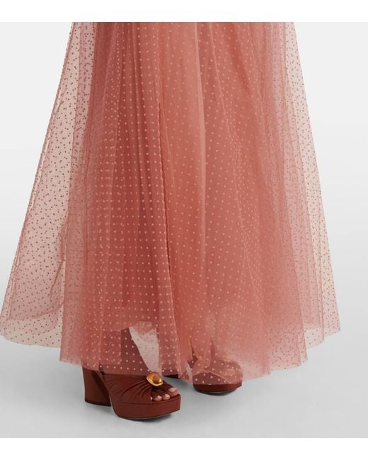 Zimmermann Pink Tulle Maxi Skirt