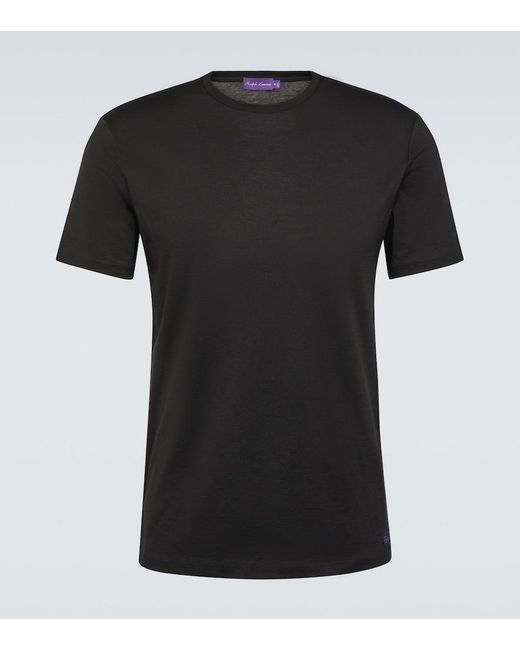 Ralph Lauren Black Cotton Jersey T-Shirt for men