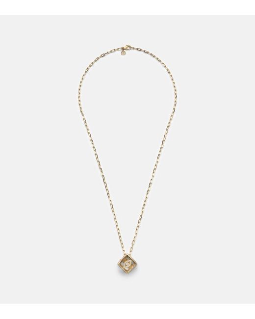 Sydney Evan Metallic 14Kt Charm Necklace With Diamonds
