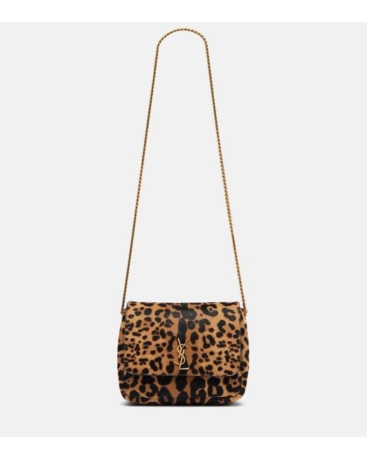 Saint Laurent White Kate Supple Calf Hair Shoulder Bag