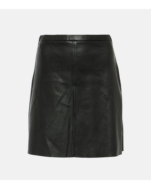 Minifalda Lucie de piel Stouls de color Black