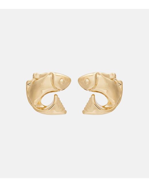 Jacquemus White Poisson Earrings