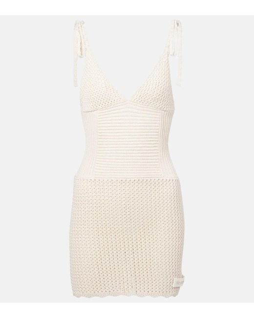 Robe En Coton The Attico en coloris Natural
