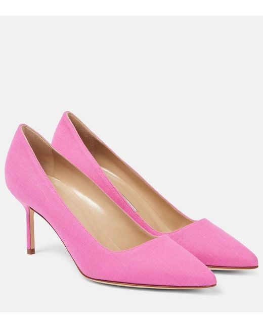 Manolo Blahnik Pink Pumps Tora 70