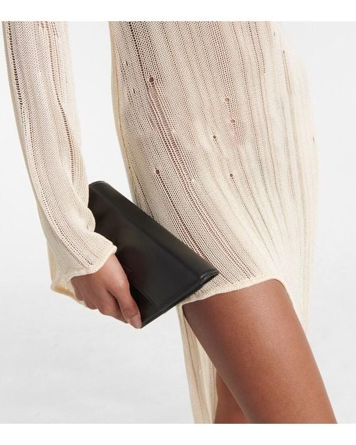 AYA MUSE White Myda Knitted Maxi Dress