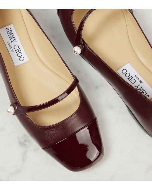 Ballerine Mary Jane Elisa di Jimmy Choo in Brown