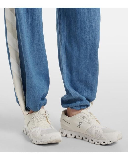 The Upside Blue Oracle Luther Hemp And Cotton Track Pants