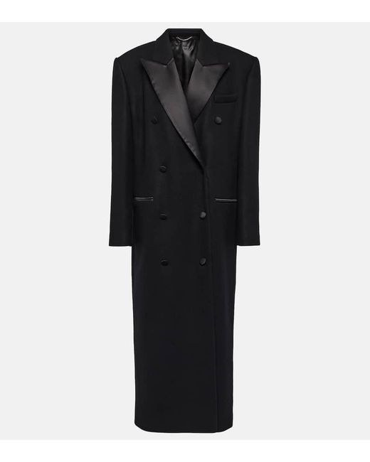 Magda Butrym Black Wool-blend Coat