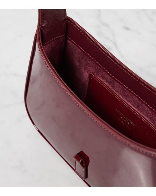 Saint Laurent Red Mini Patent Leather Top-Handle Bag