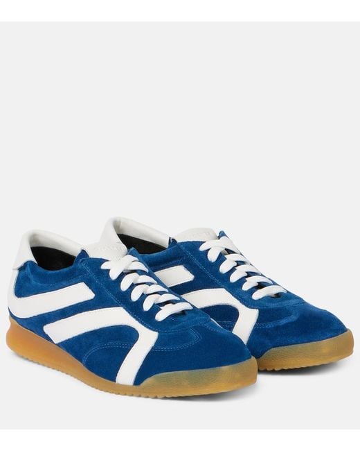 Proenza Schouler Blue Sneakers Track Aus Veloursleder