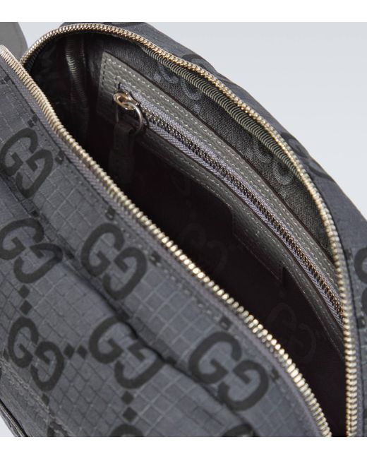 Gucci Black GG Medium Crossbody Bag for men