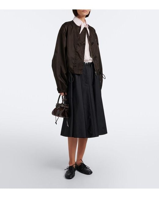 Prada Black Re-Nylon Cropped Jacket
