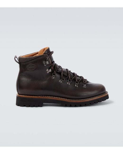 Church's Black Poulton Leather Lace-Up Boots for men