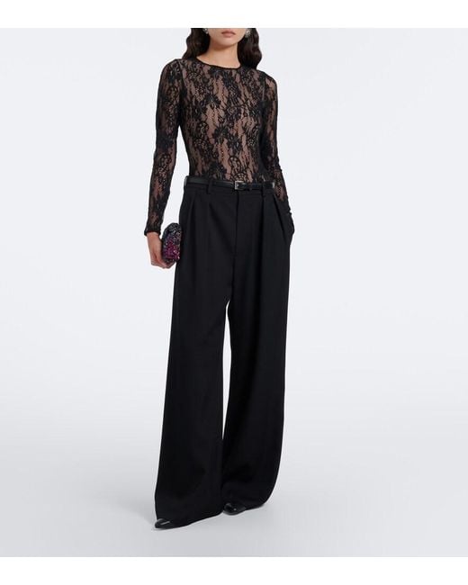 Zimmermann Black Lace Bodysuit