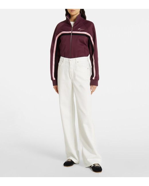 Citizens of Humanity White Annina High-Rise Wide-Leg Jeans