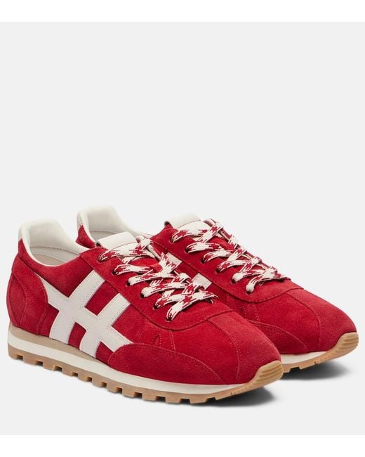Hogan Red 86Er Suede Sneakers