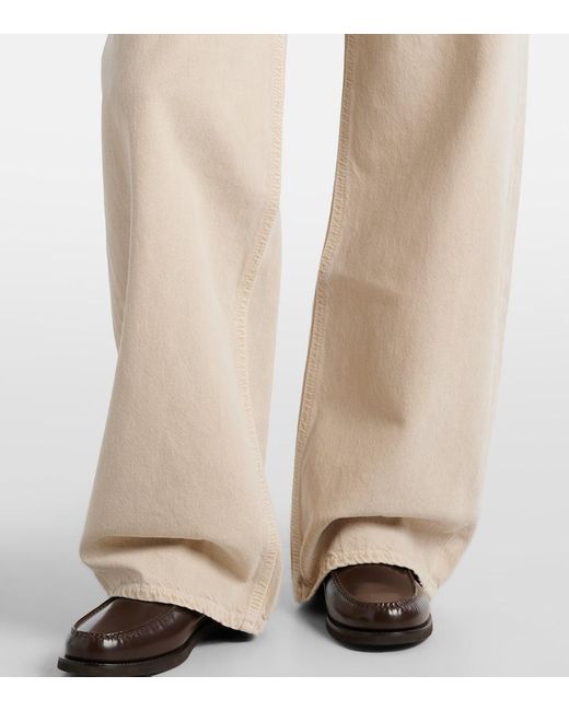 Agolde Natural Low Curve Mid-Rise Barrel-Leg Jeans