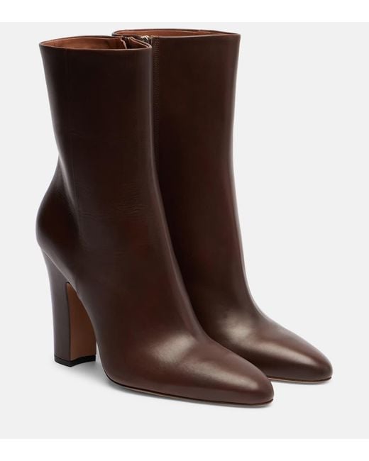 Paris Texas Brown Lavinia 100 Leather Ankle Boots