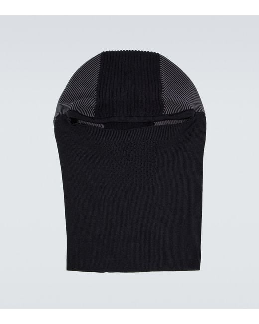Y-3 Black Knitted Ski Mask for men