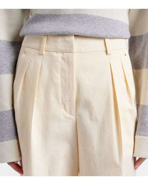 Moncler Natural Wide-Leg Pants